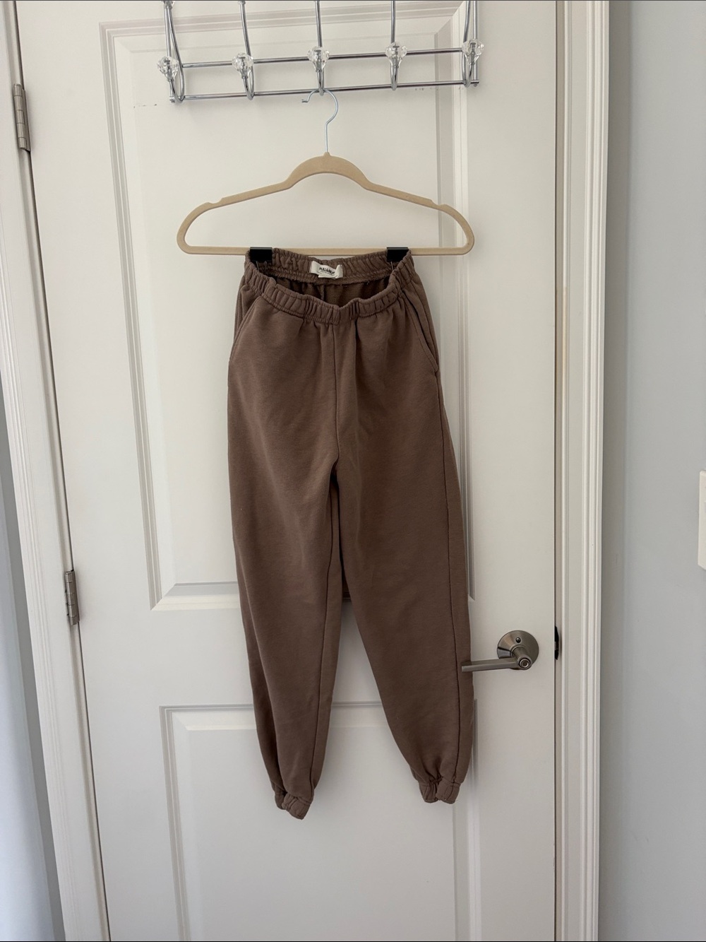 Pull&Bear Brown Elastic Waist Joggers